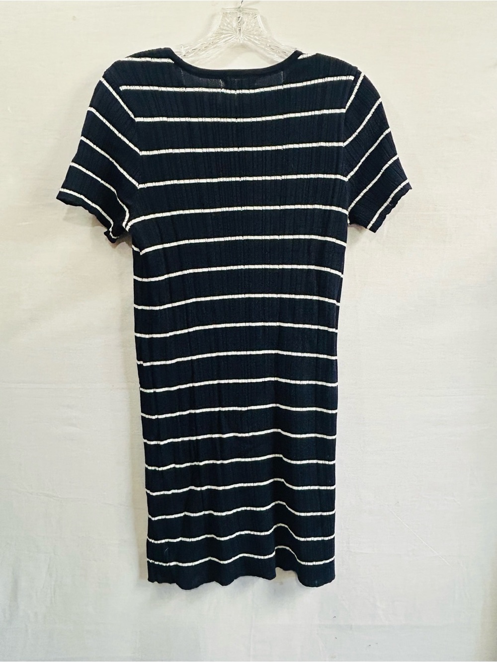 Z Supply Franka Mini Dress in the dark navy and white stripe